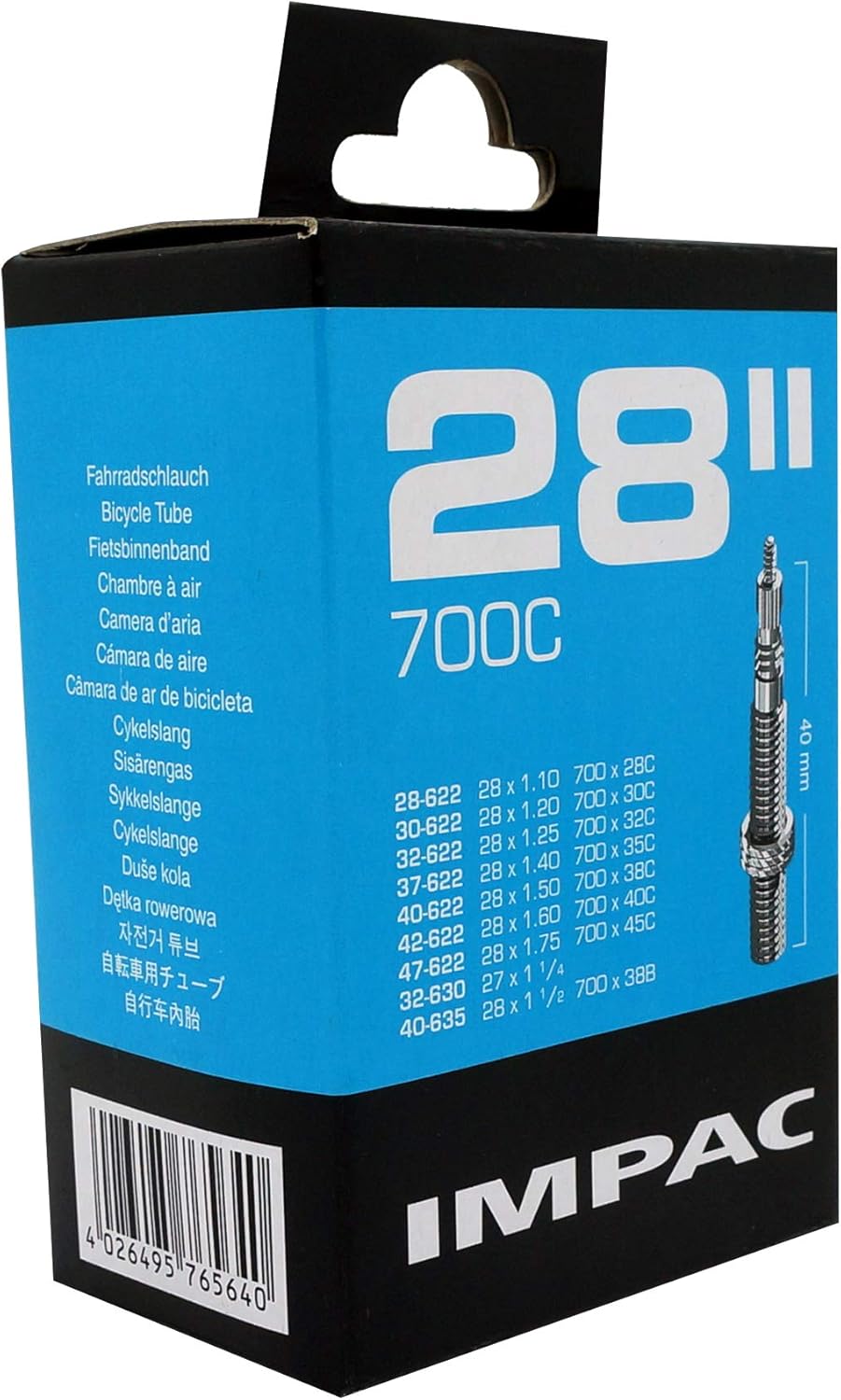 Schwalbe IMPAC SV28" Tubes 28/47-622/635,Black