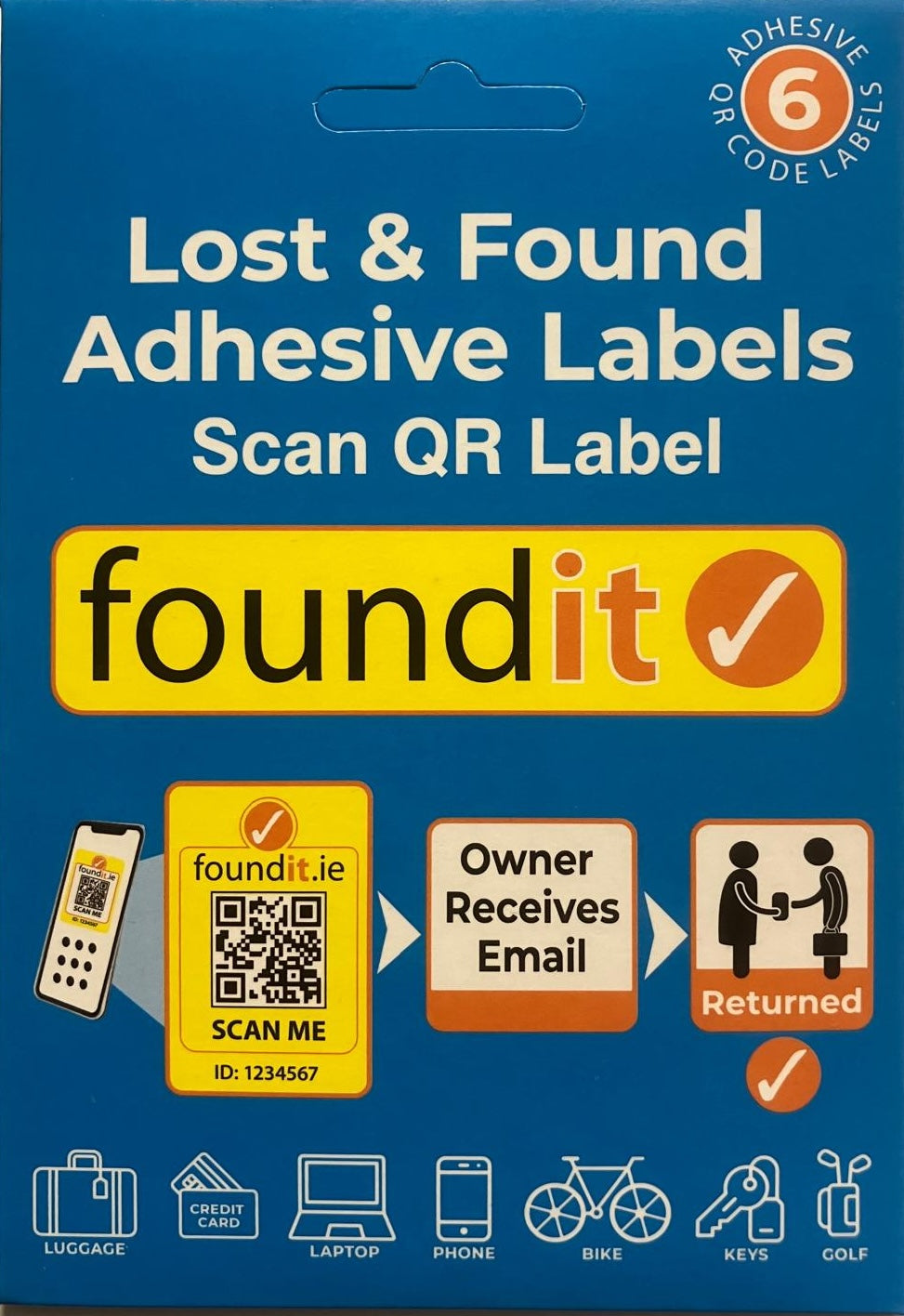 Found It - Lost & Found Adhesive Labels