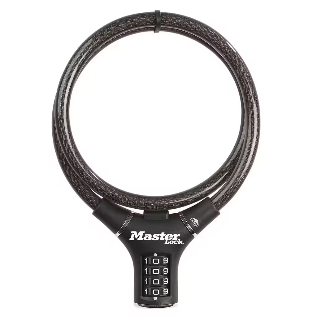 Master Lock 8229 Combi Lock 12mm x 90cm - Black
