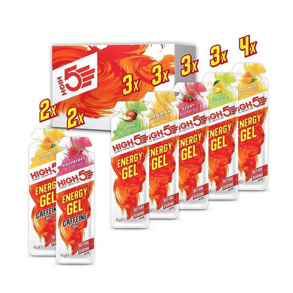 High 5 Energy Gel Mixed Pack / 20 x 40g Gels