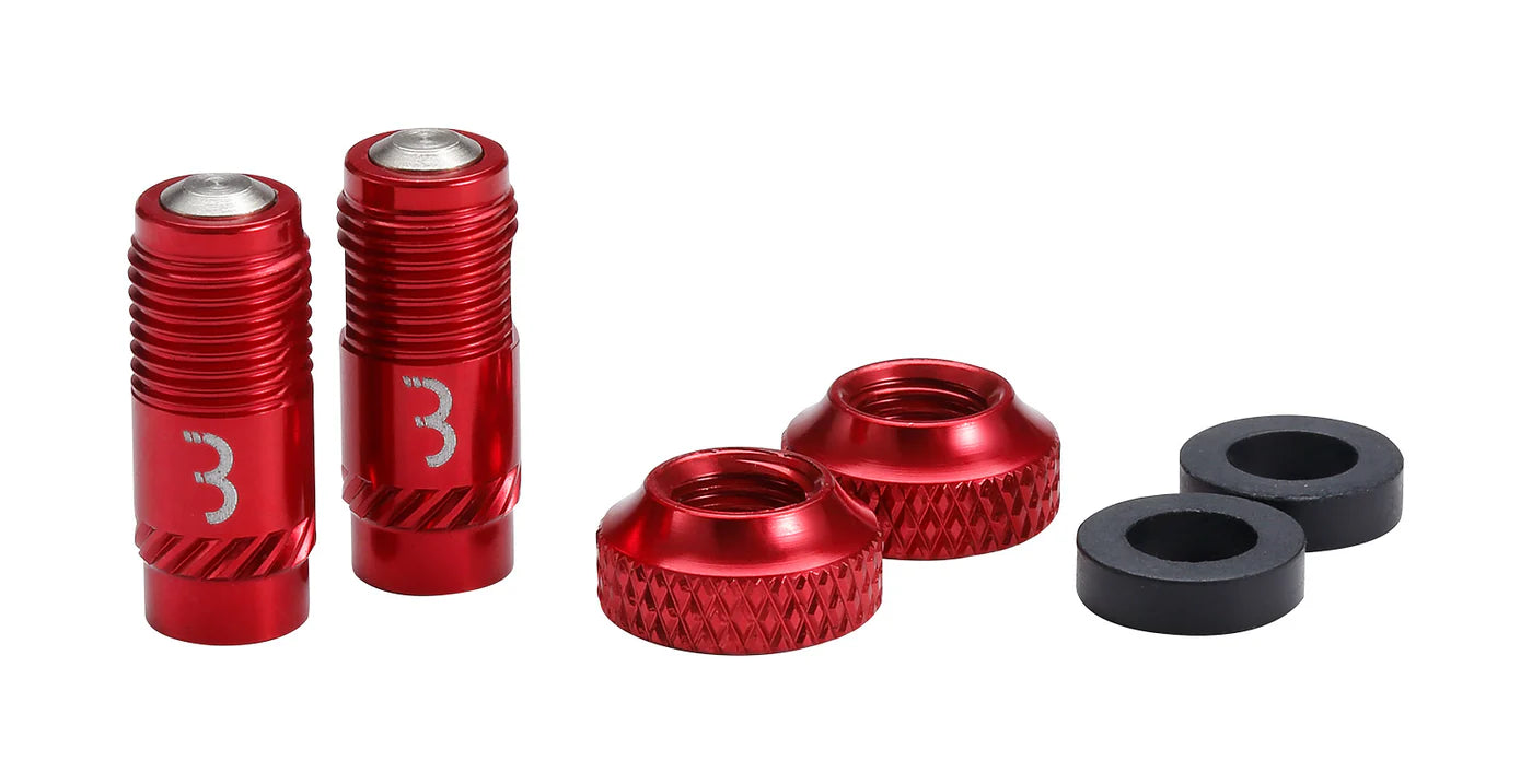 BBB BTI Valve Caps CoreCap red