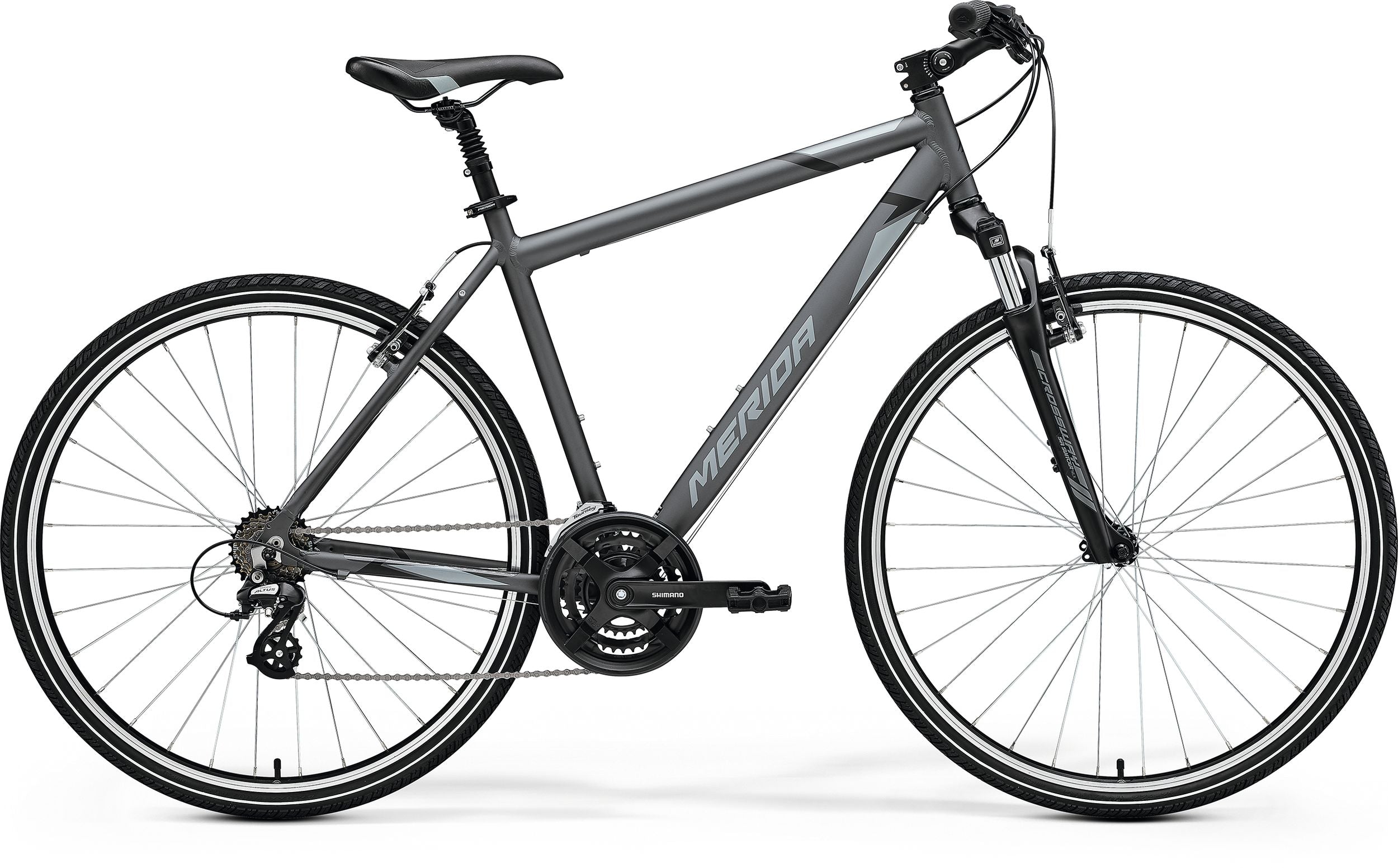 Merida Crossway 10 Mens Grey Black