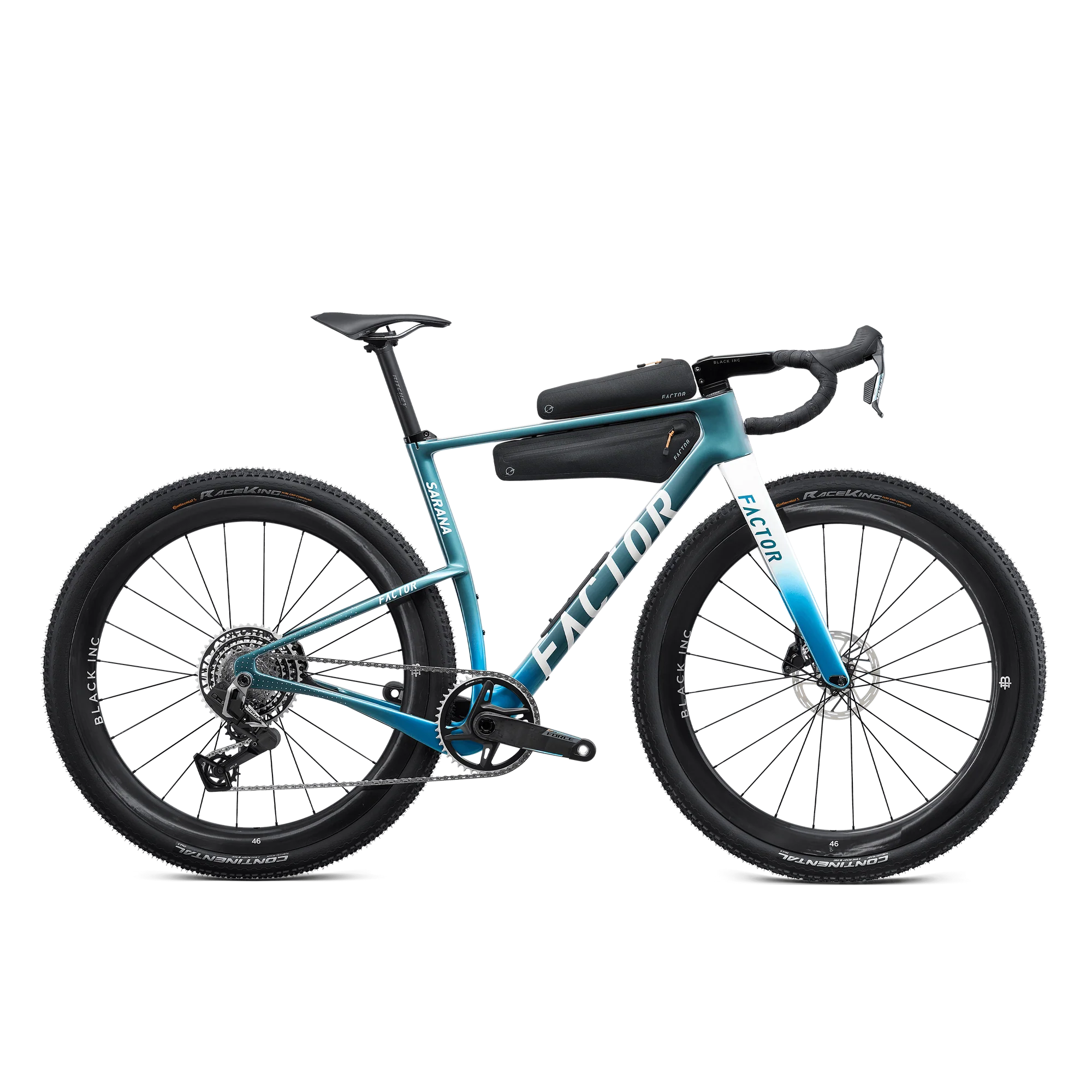 Factor Sarana SRAM FORCE XPLR w/ Power Meter cyan blue 