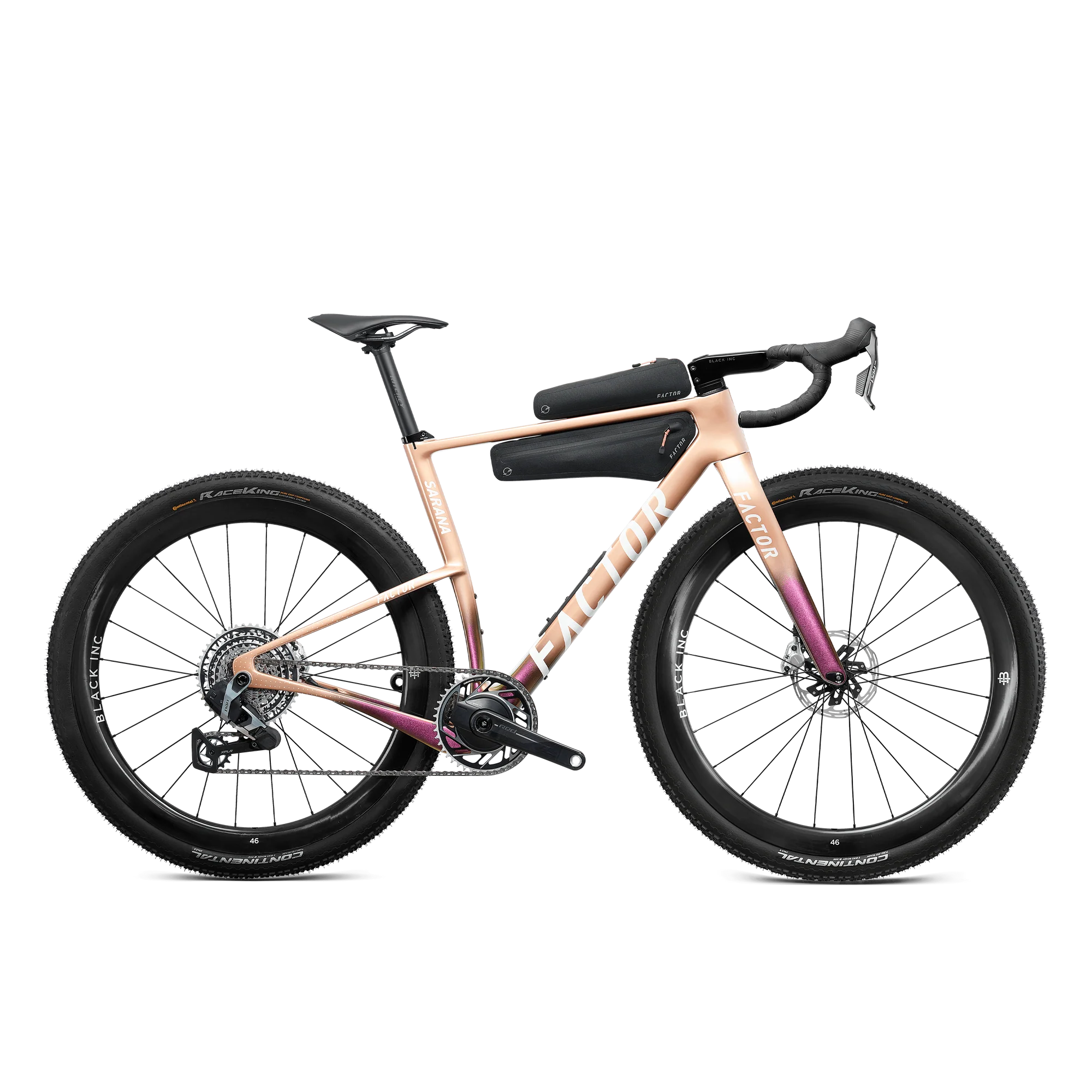 Factor Sarana SRAM FORCE XPLR w/ Power Meter prismatic gold